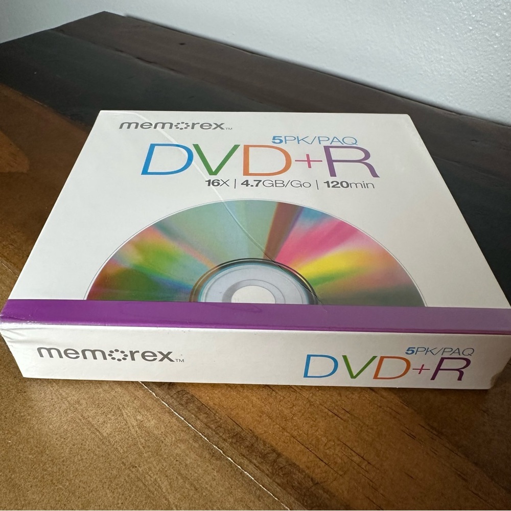 Memorex DVD Plus R 5 Pack 16X 4.7GB 120 Min Blank Recordable Discs - Picture 6 of 6